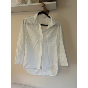 Bella Dahl Womens White‎ Button Down Long Sleeve Shirt Small